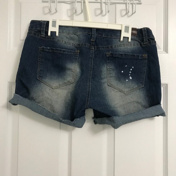 Bluenotes Denim Shorts Size 31/30 Washed Out Low Rise Super Skinny - Picture 4 of 7